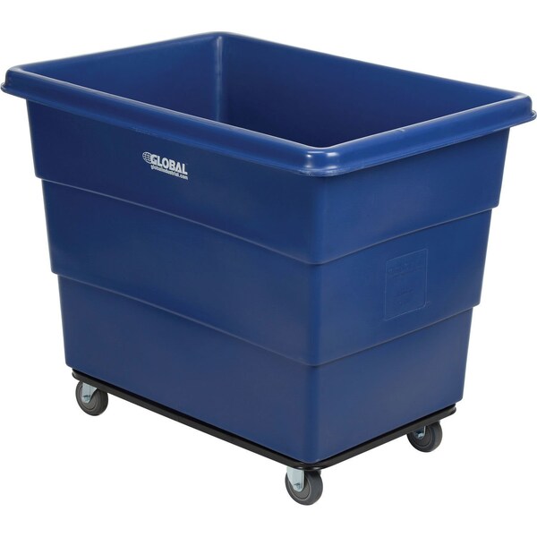 Global Industrial 16 Bushel HDPE Plastic Box Truck with Steel Base, Blue, 42-3/5L x 30W x 35-3/5H 800315 - main